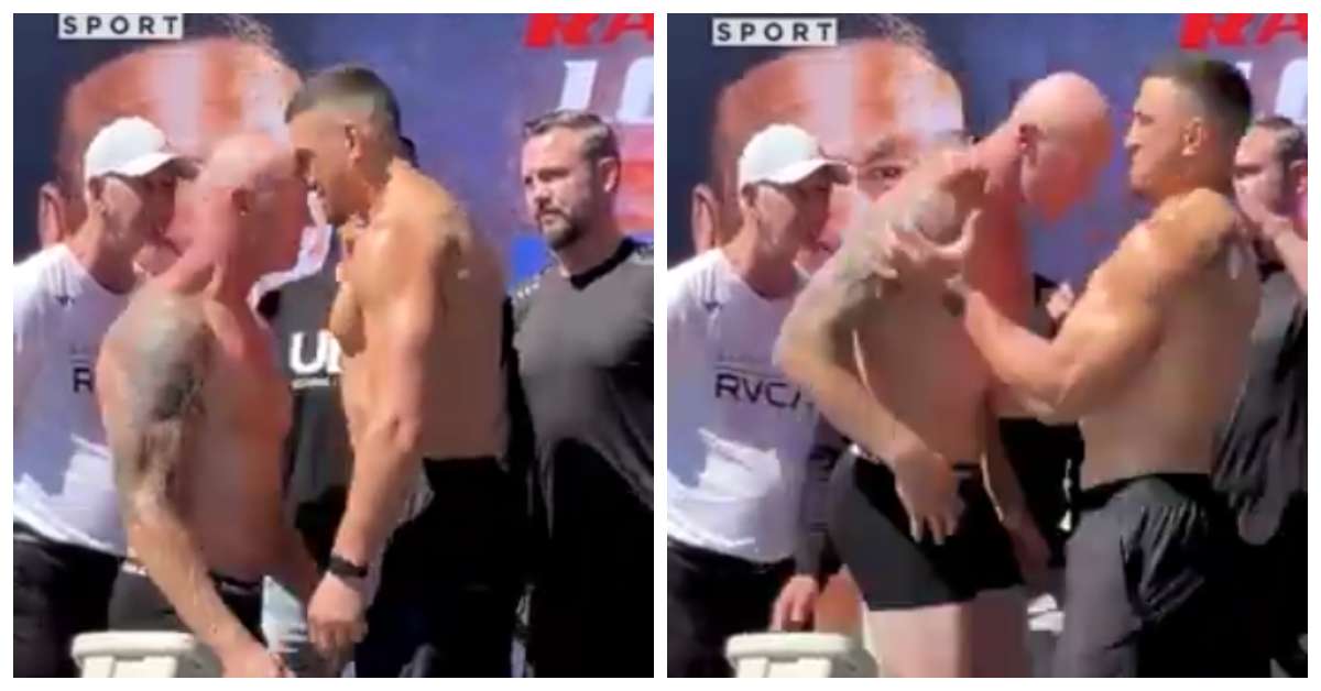 (Video) Boxer headbutts opponent during weigh ins