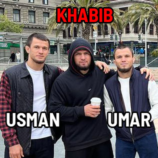 Usman, Khabib and Umar Nurmagomedov