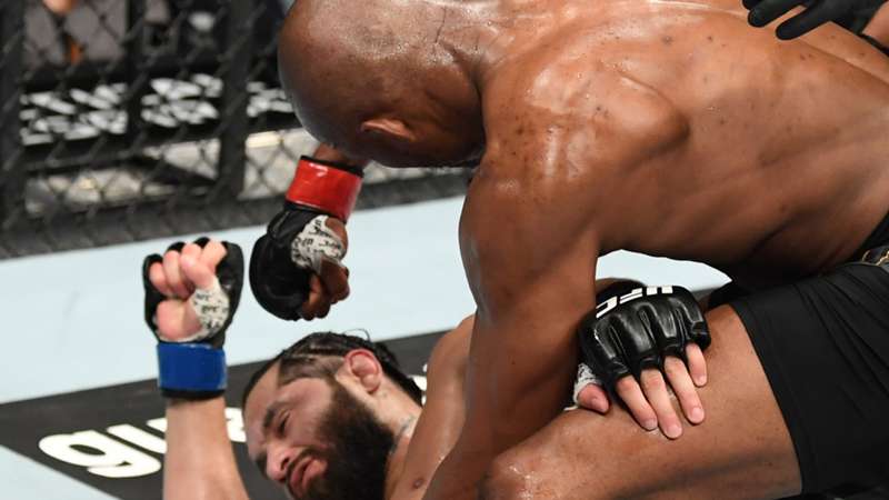 Usman's spotted back during a title defense against Masvidal