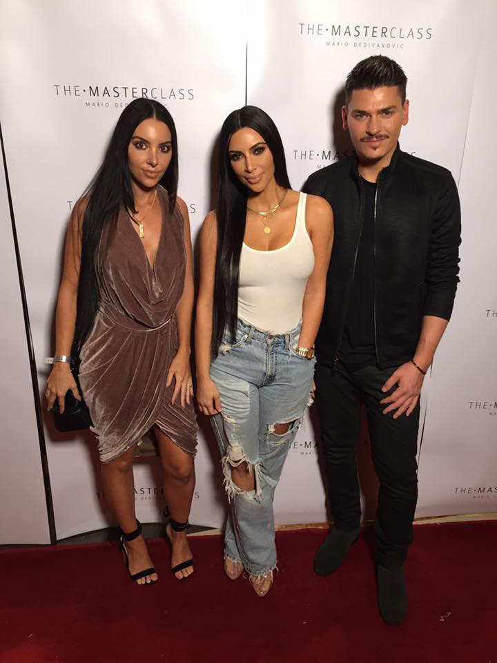 Evers posed alongside Kim Kardashian at an event a while back