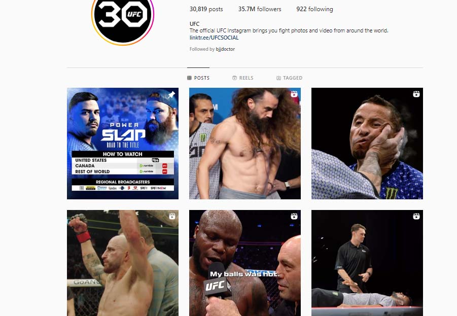 UFC is keeping busy promoting Power Slap league on social media