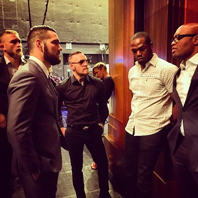 Three out of four UFC stars in this picture suffered catastrophic leg breaks