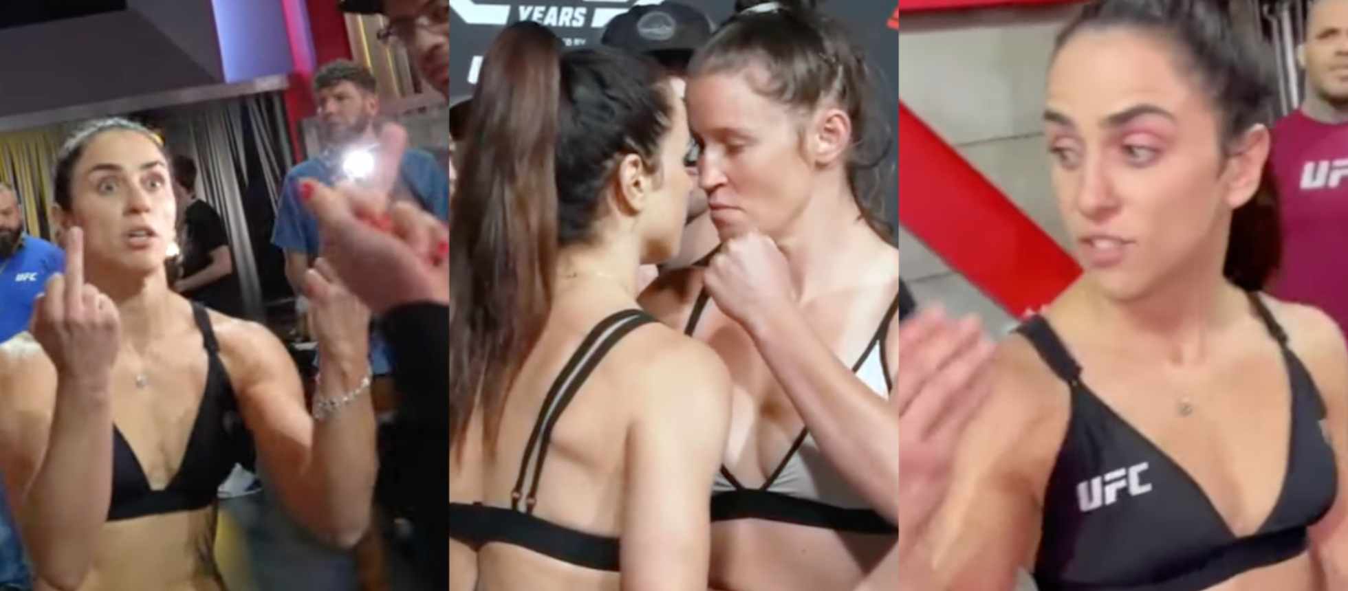 (Video) UFC's Norma Dumont & Chelsea Chandler get heated backstage