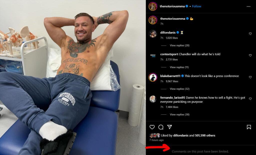 Conor McGregor posts cryptic UFC 303 update