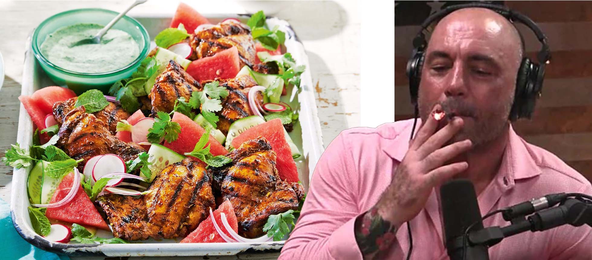 (Video) Joe Rogan has no idea that the fried chicken and watermelon ...