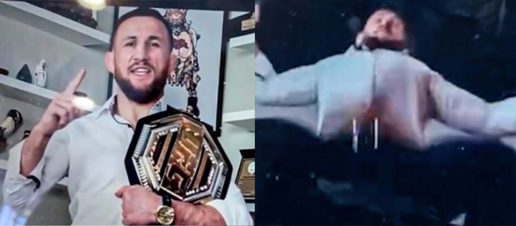Merab Rana (Video) UFC champion Merab Dvalishvili sent in an audition for a random ...