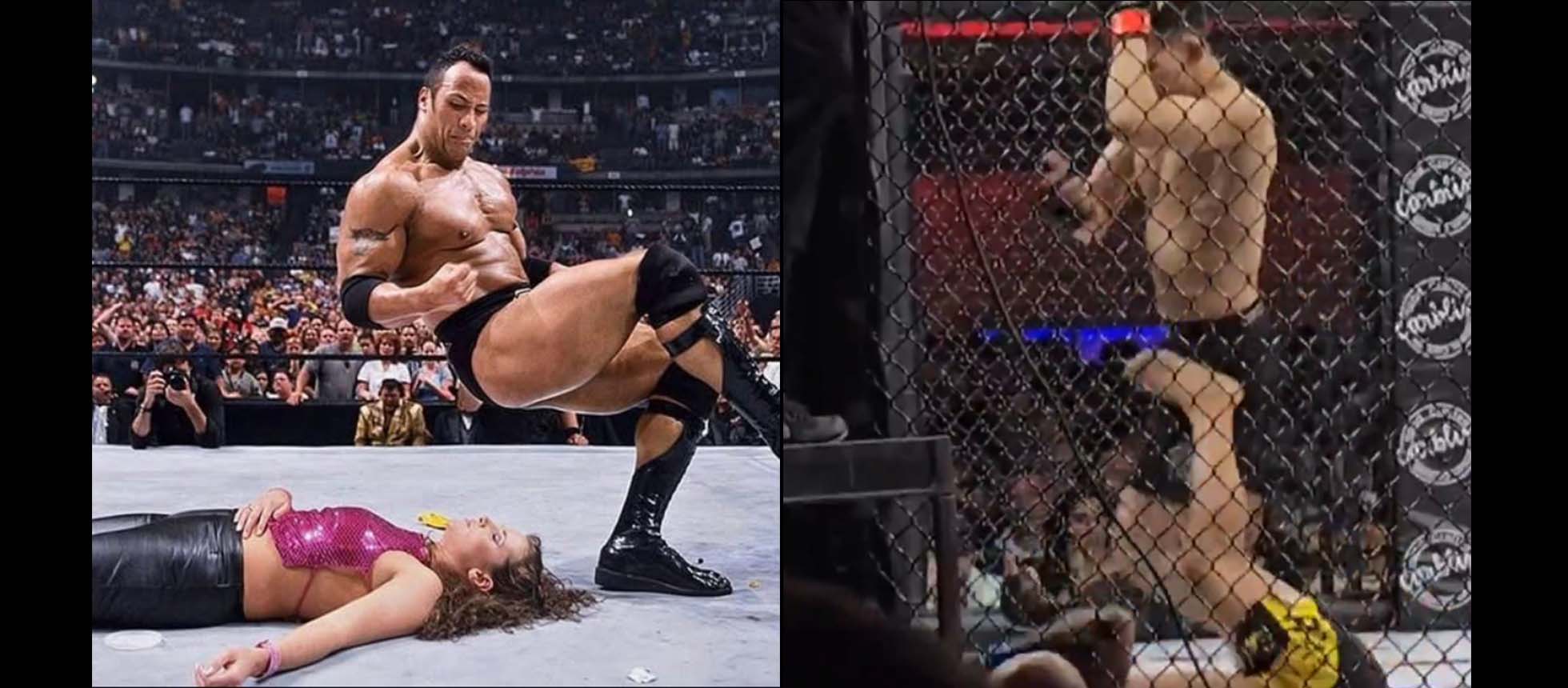 (Video) MMA star just finished his opponent with The Rock’s iconic ...