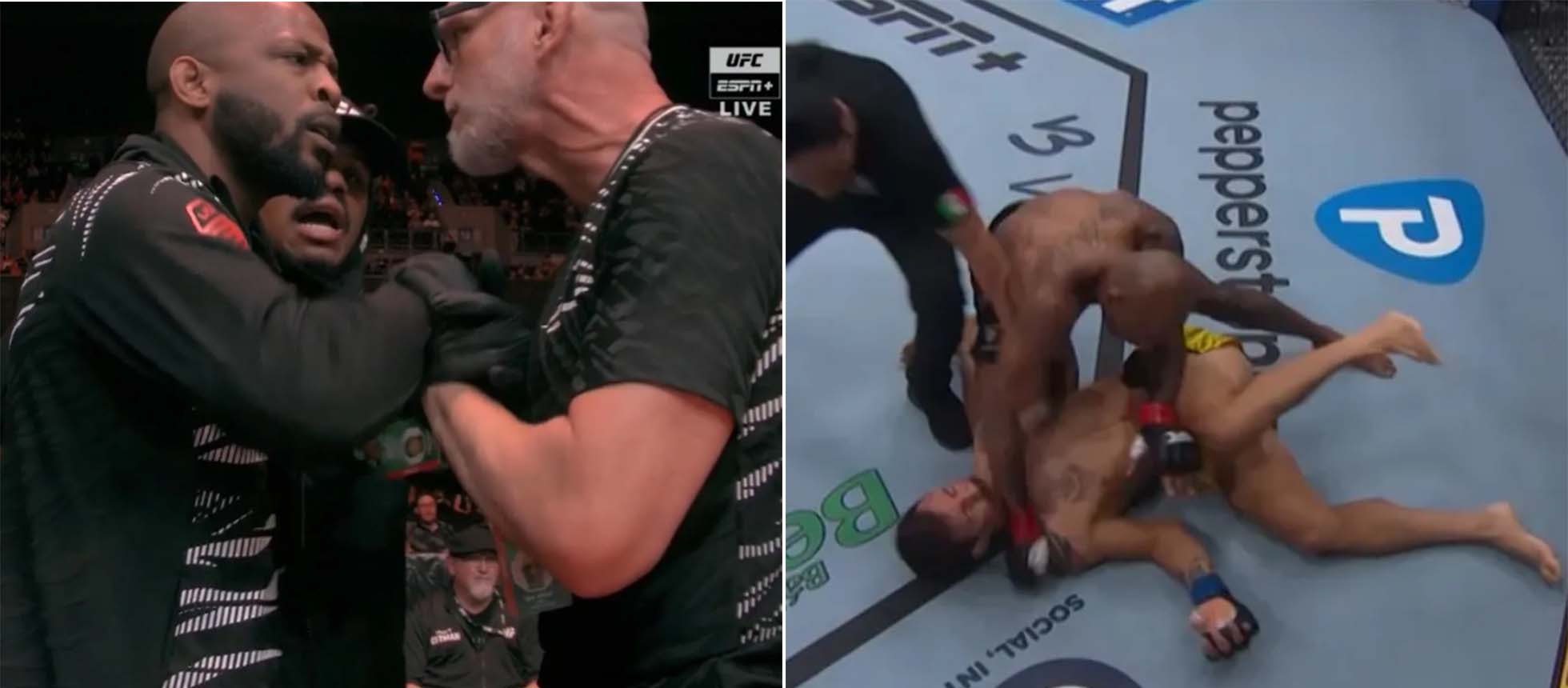 (Video) Viral Incident between cornermen at UFC Mexico explained
