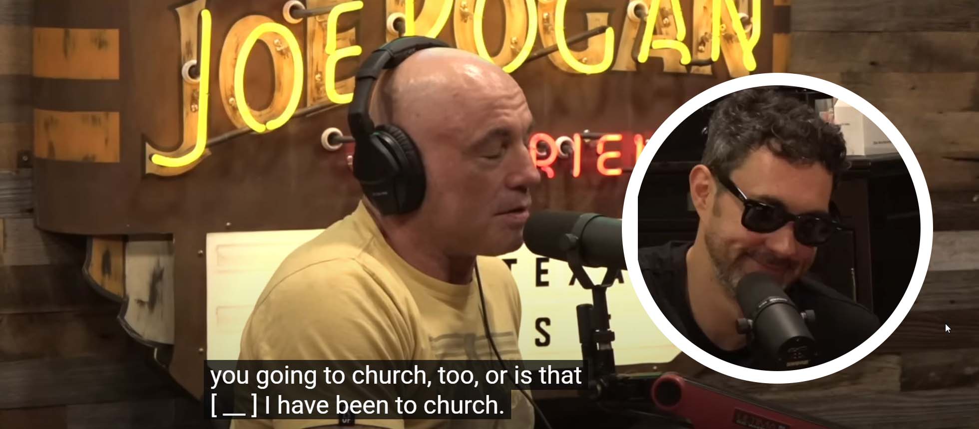 Joe Rogan In Church Joe Rogan Confirms He's Been Attending Church to Flabbergasted Comedian ...