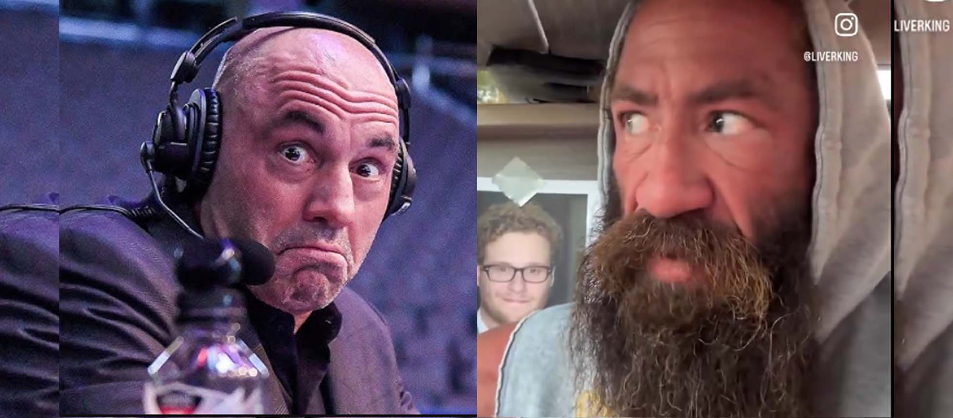 Seth Rogan Joe Rogan Liver King did a new round of thinly veiled Joe Rogan fight threats in ...