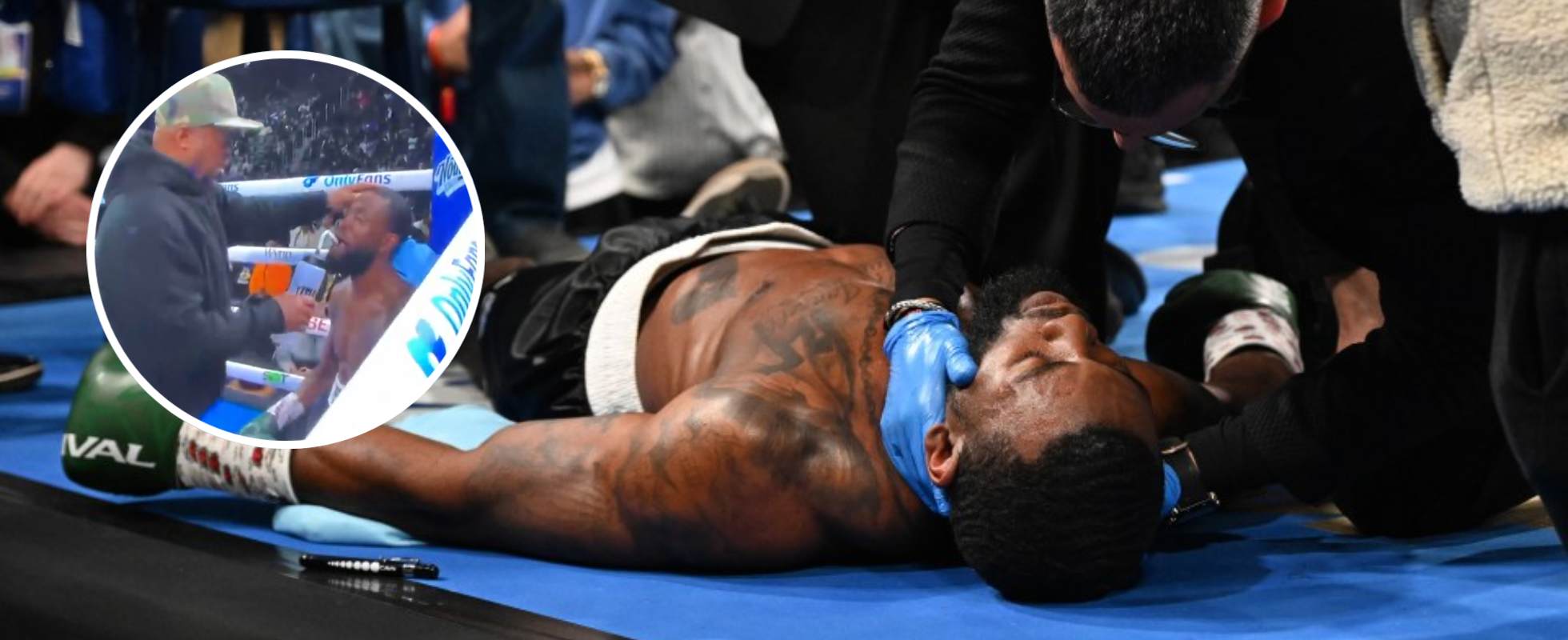 Boxer Collapses In Between Rounds, Medical Team Rushes Him Out Of The Arena
